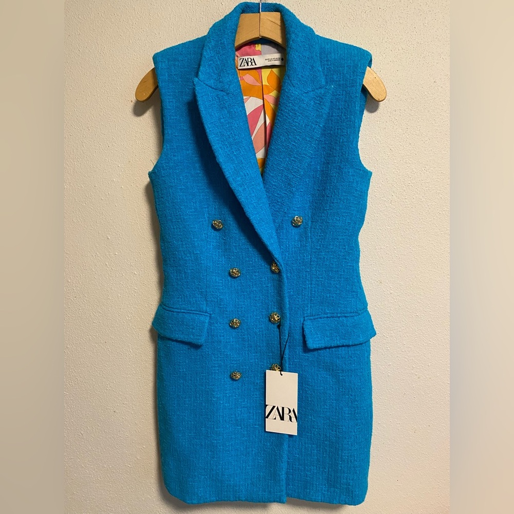 ZARA Texturized Dress Vest